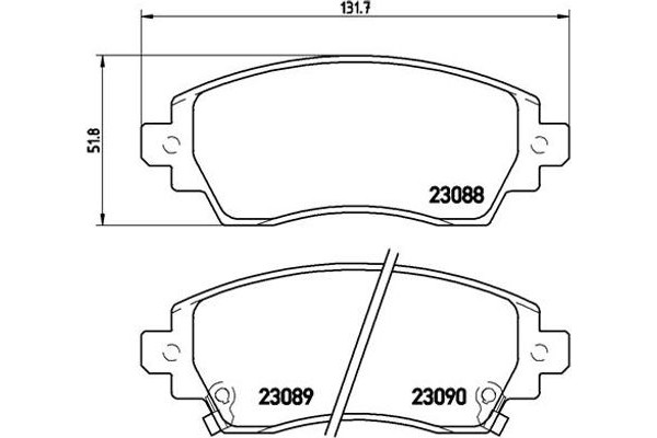 Brembo Σετ τακάκια, Δισκόφρενα - P 83 042