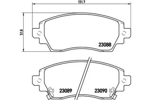 Brembo Σετ τακάκια, Δισκόφρενα - P 83 042