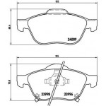 Brembo Σετ τακάκια, Δισκόφρενα - P 83 043