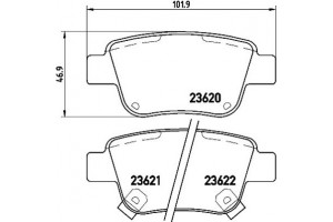 Brembo Σετ τακάκια, Δισκόφρενα - P 83 047