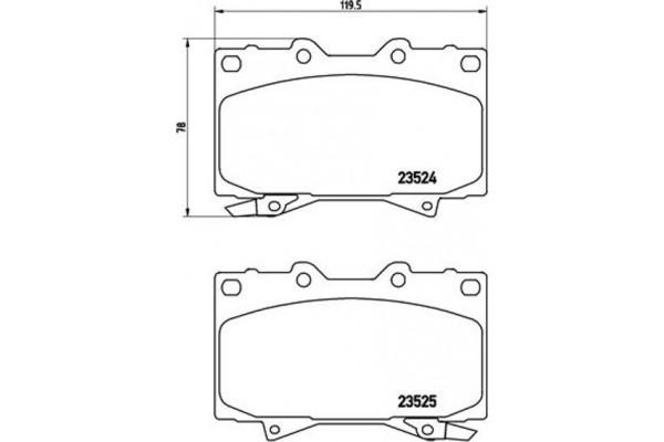 Brembo Σετ τακάκια, Δισκόφρενα - P 83 048