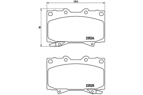 Brembo Σετ τακάκια, Δισκόφρενα - P 83 048