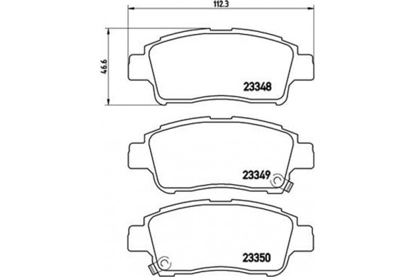 Brembo Σετ τακάκια, Δισκόφρενα - P 83 050