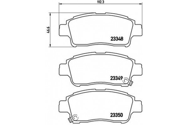Brembo Σετ τακάκια, Δισκόφρενα - P 83 050