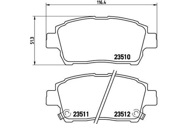 Brembo Σετ τακάκια, Δισκόφρενα - P 83 051