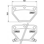 Brembo Σετ τακάκια, Δισκόφρενα - P 83 052