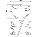 Brembo Σετ τακάκια, Δισκόφρενα - P 83 052