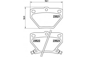 Brembo Σετ τακάκια, Δισκόφρενα - P 83 052