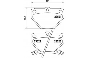 Brembo Σετ τακάκια, Δισκόφρενα - P 83 052