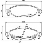 Brembo Σετ τακάκια, Δισκόφρενα - P 83 053