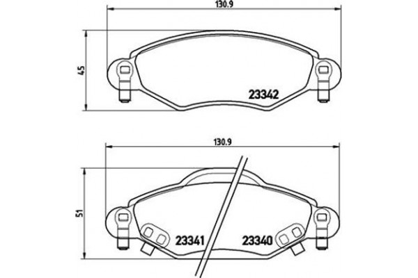 Brembo Σετ τακάκια, Δισκόφρενα - P 83 053