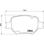 Brembo Σετ τακάκια, Δισκόφρενα - P 83 054