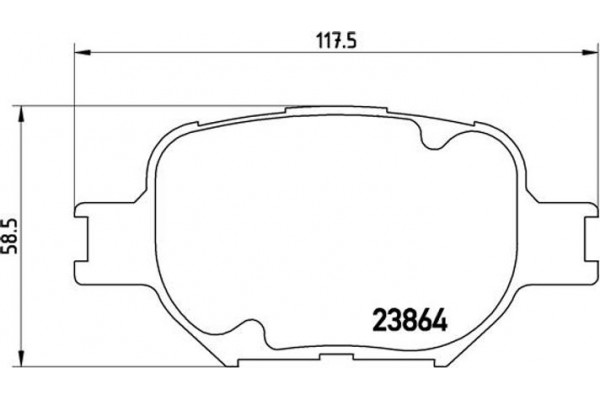 Brembo Σετ τακάκια, Δισκόφρενα - P 83 054