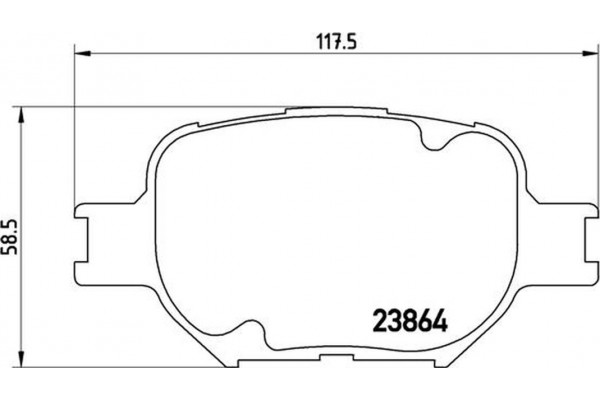 Brembo Σετ τακάκια, Δισκόφρενα - P 83 054