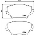 Brembo Σετ τακάκια, Δισκόφρενα - P 83 055