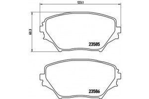 Brembo Σετ τακάκια, Δισκόφρενα - P 83 055