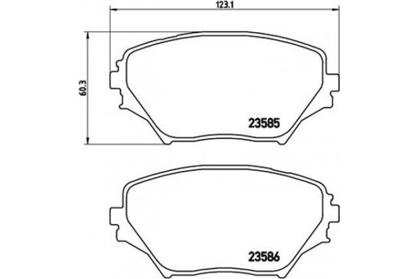 Brembo Σετ τακάκια, Δισκόφρενα - P 83 055