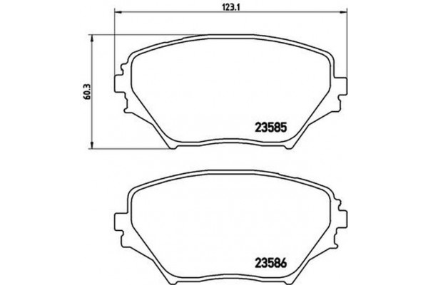 Brembo Σετ τακάκια, Δισκόφρενα - P 83 055