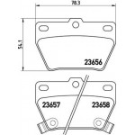 Brembo Σετ τακάκια, Δισκόφρενα - P 83 057