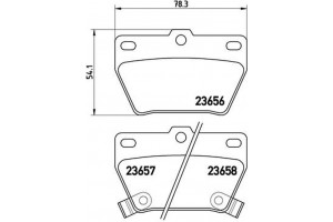 Brembo Σετ τακάκια, Δισκόφρενα - P 83 057