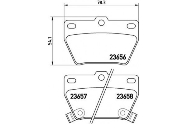 Brembo Σετ τακάκια, Δισκόφρενα - P 83 057