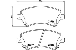 Brembo Σετ τακάκια, Δισκόφρενα - P 83 064