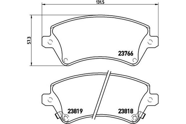 Brembo Σετ τακάκια, Δισκόφρενα - P 83 064