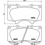 Brembo Σετ τακάκια, Δισκόφρενα - P 83 066