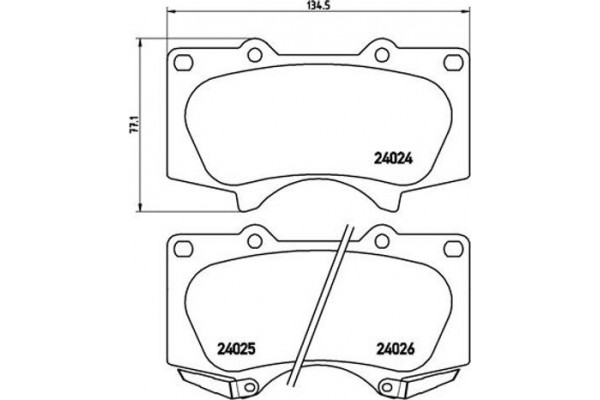 Brembo Σετ τακάκια, Δισκόφρενα - P 83 066