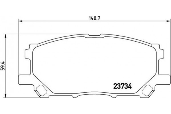 Brembo Σετ τακάκια, Δισκόφρενα - P 83 067