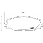 Brembo Σετ τακάκια, Δισκόφρενα - P 83 071