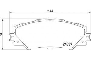 Brembo Σετ τακάκια, Δισκόφρενα - P 83 071