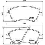 Brembo Σετ τακάκια, Δισκόφρενα - P 83 079