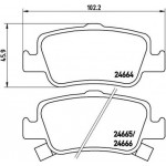 Brembo Σετ τακάκια, Δισκόφρενα - P 83 080