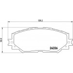 Brembo Σετ τακάκια, Δισκόφρενα - P 83 082