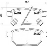 Brembo Σετ τακάκια, Δισκόφρενα - P 83 083