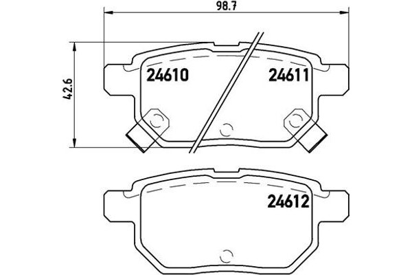 Brembo Σετ τακάκια, Δισκόφρενα - P 83 083