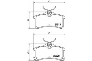 Brembo Σετ τακάκια, Δισκόφρενα - P 83 084