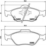 Brembo Σετ τακάκια, Δισκόφρενα - P 83 085