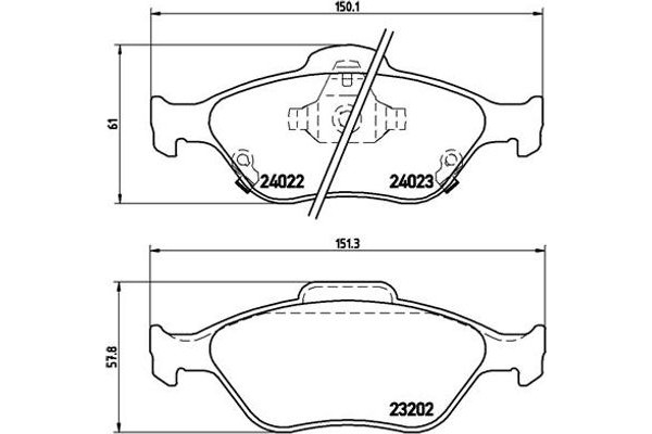 Brembo Σετ τακάκια, Δισκόφρενα - P 83 085