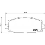 Brembo Σετ τακάκια, Δισκόφρενα - P 83 086