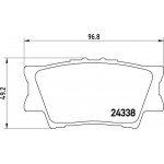 Brembo Σετ τακάκια, Δισκόφρενα - P 83 089