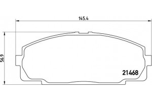 Brembo Σετ τακάκια, Δισκόφρενα - P 83 092