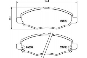 Brembo Σετ τακάκια, Δισκόφρενα - P 83 094