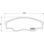 Brembo Σετ τακάκια, Δισκόφρενα - P 83 096