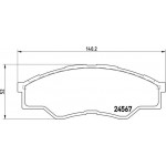 Brembo Σετ τακάκια, Δισκόφρενα - P 83 096
