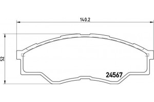 Brembo Σετ τακάκια, Δισκόφρενα - P 83 096