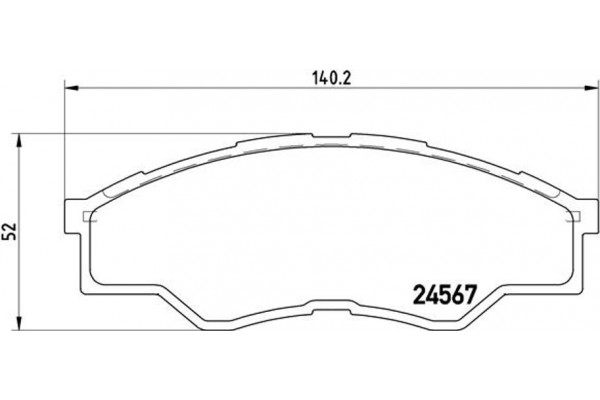 Brembo Σετ τακάκια, Δισκόφρενα - P 83 096