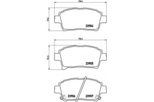 Brembo Σετ τακάκια, Δισκόφρενα - P 83 103