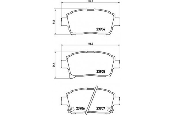 Brembo Σετ τακάκια, Δισκόφρενα - P 83 103